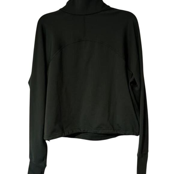 OFFLINE by Aerie Warm Up Quarter Zip Forest Green Size Small - Picture 3 of 4